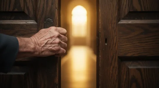 Une main ouvrant une porte lumineuse symbolisant l'accès aux droits à la formation professionnelle